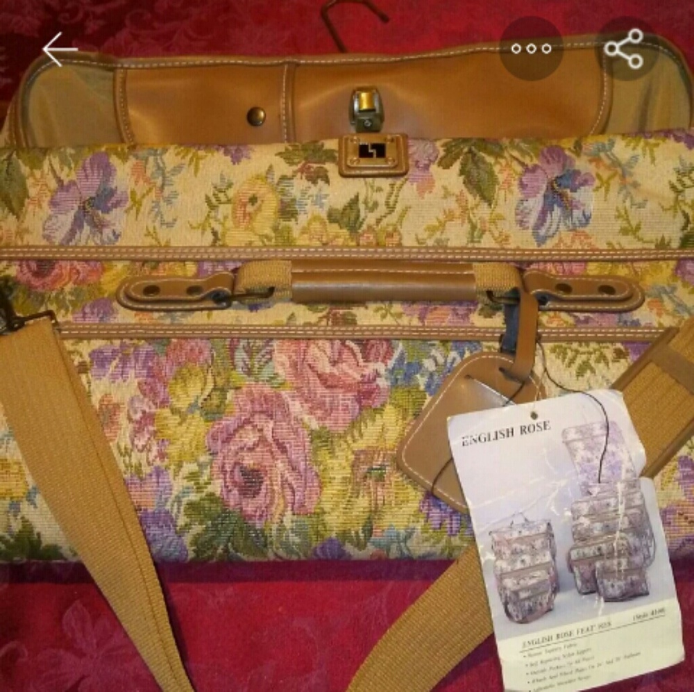 English Rose Garment Bag full size